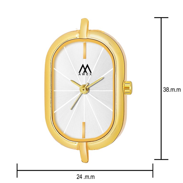 Awex Capsule Golden Premium Look Bracelet Strap Analog Watch - For Women